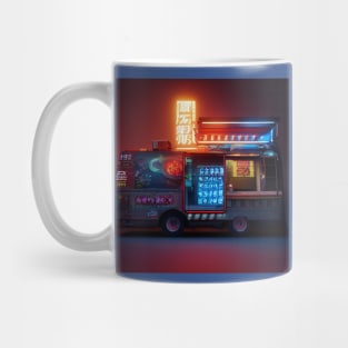 Cyberpunk Tokyo Ramen Food Truck Mug